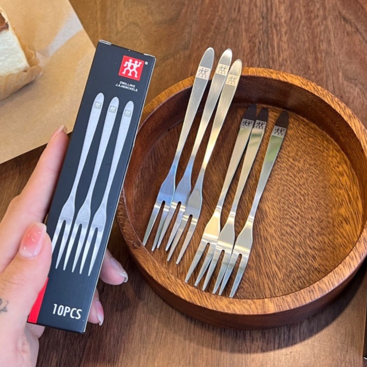 Hộp 10 Nĩa Xiên Trái Cây, Đồ Nướng, Ăn Hải Sản, Nĩa Xiên ốc Chất Liệu Inox 304 Cao Cấp A4833