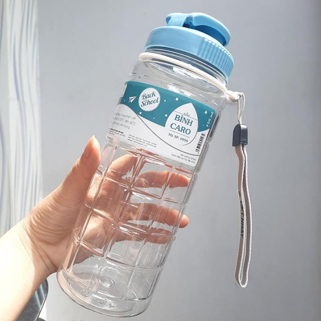 Bình Nước Học Sinh/ Sinh viên Caro Việt Nhật 900ml (0099)A1523