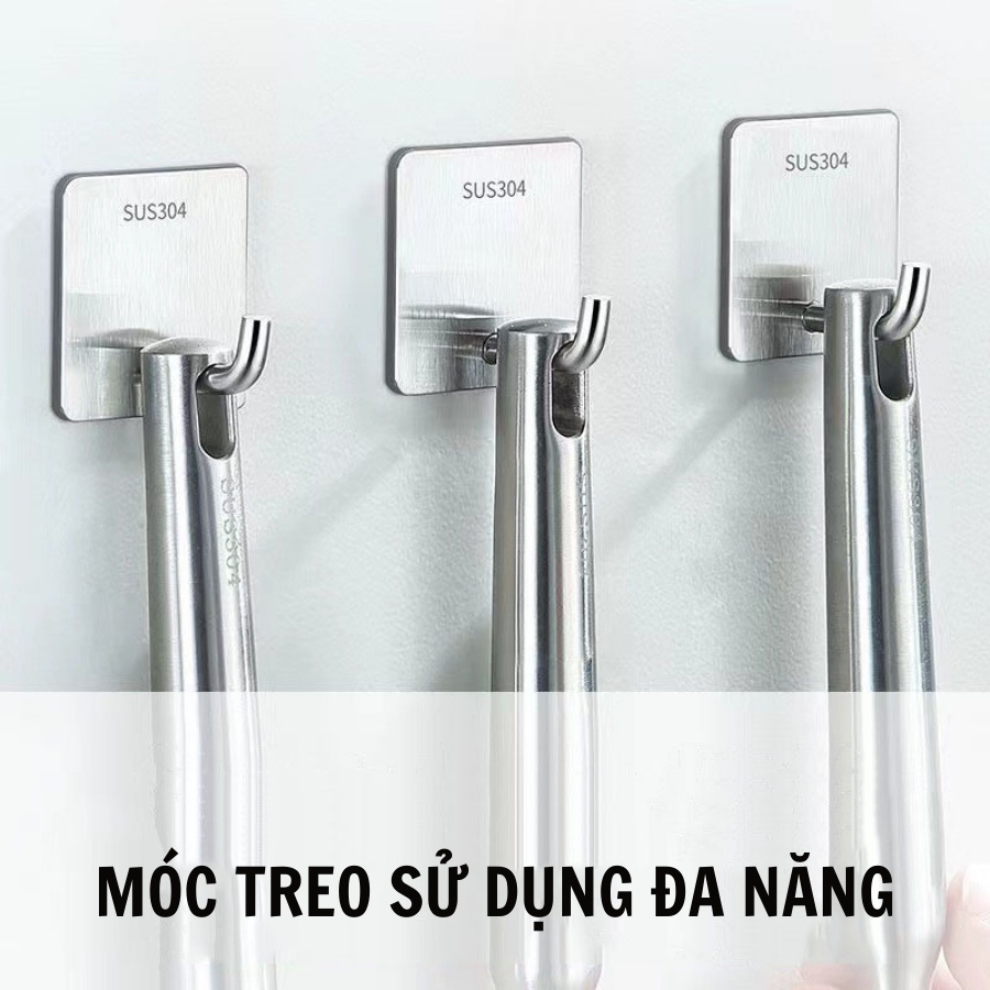 Móc Treo Inox 304 Dán Tường Siêu Dính Chịu Lực Treo Đồ A2131