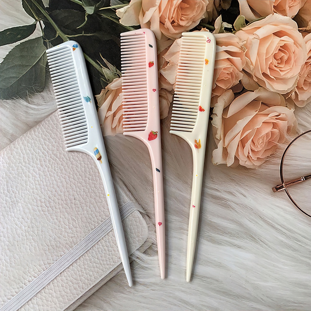 Set 2 Lược Chải Tóc Mini Bỏ Túi Tiện Dụng Dễ Thương Phụ Kiện Tóc Lược Gỡ Rối Hiệu Quả A4233