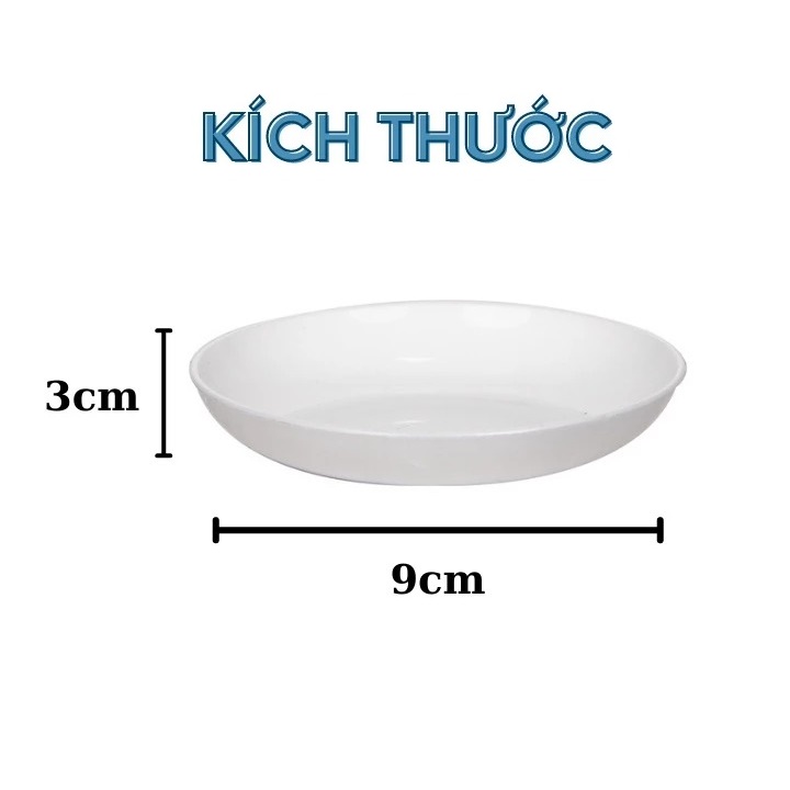 Đĩa Chấm Phíp Tròn Việt Nhật Đựng Gia Vị (1200) A1233