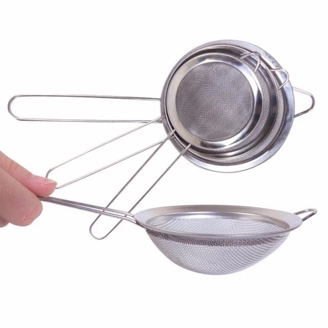 [ SIZE14CM ] Ray lọc bột, Ray lọc cháo, Lọc nước trái cây, vợt lọc trà bằng inox 14CM A5023