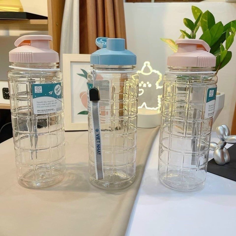 Bình Nước Học Sinh/ Sinh viên Caro Việt Nhật 900ml (0099)A1523