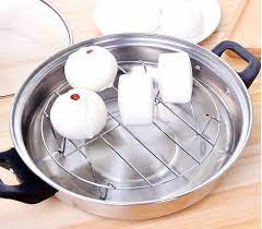 Giá Hấp Inox Lót Đáy Nồi, Rế Hấp Vỉ Hấp Tiện Lợi A1061