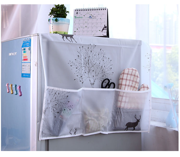 Tấm Phủ Tủ Lạnh Lò Vi Sóng Trùm Che Tủ Lạnh Chắn Bụi A4031