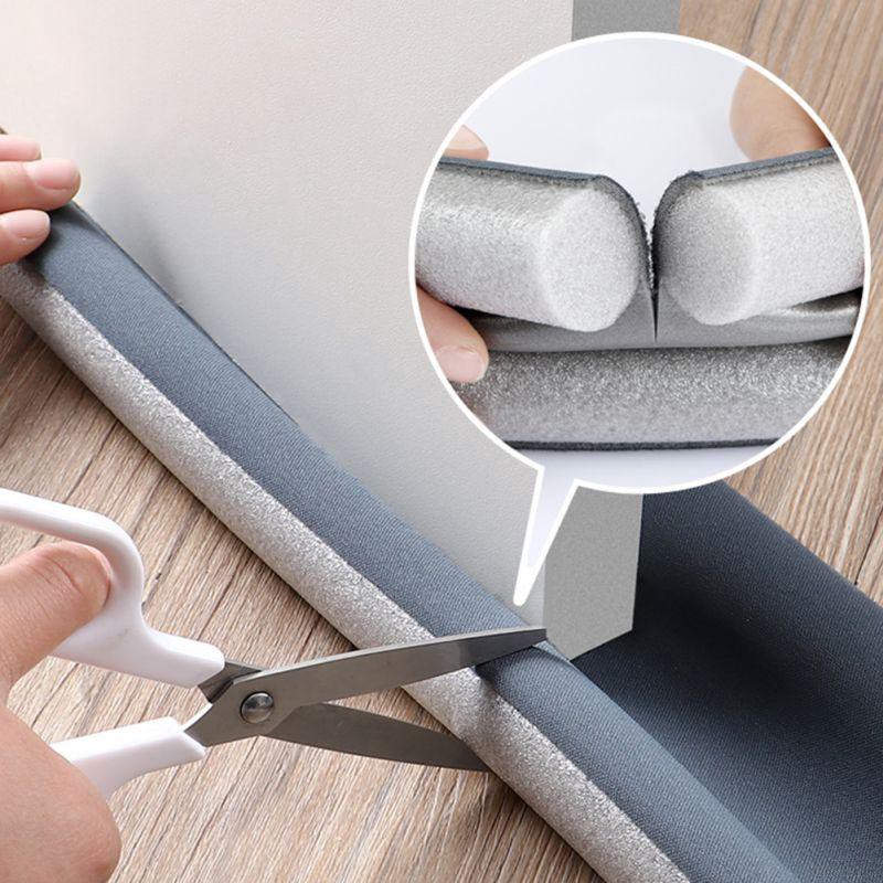 Thanh Chặn Khe Cửa Thanh Nẹp Xốp Chặn Cửa Cách Âm Chặn Bụi Côn Trùng Ngăn Gió Lùa Thoát Hơi Máy Lạnh A2763