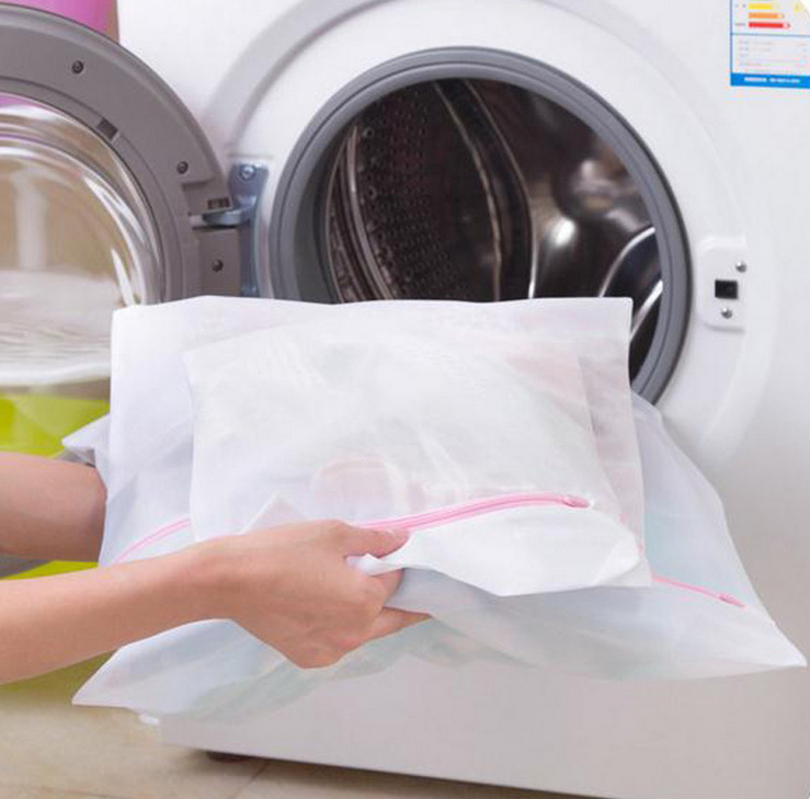 (Lưới Mịn) Túi Giặt Đồ Lưới Mịn Giặt Quần Áo Đồ Lót Túi Lưới Giặt Đồ Không Họa Tiết Lỗ Nhỏ Giảm nhăn L1821