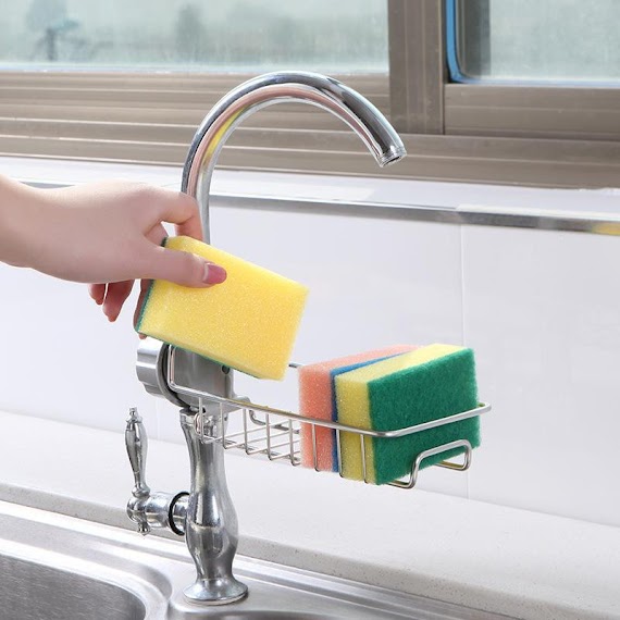 Giá Treo Vòi Inox Đựng Đồ Rửa Chén Bát A4742