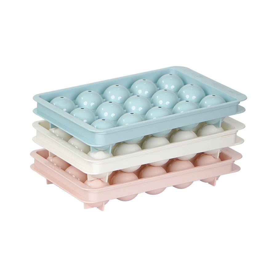 Vỉ Đá Tròn 15 Viên Việt Nhật Có Nắp Đậy, Vỉ Làm Thạnh Tạo Hình Tròn (6979) A5341
