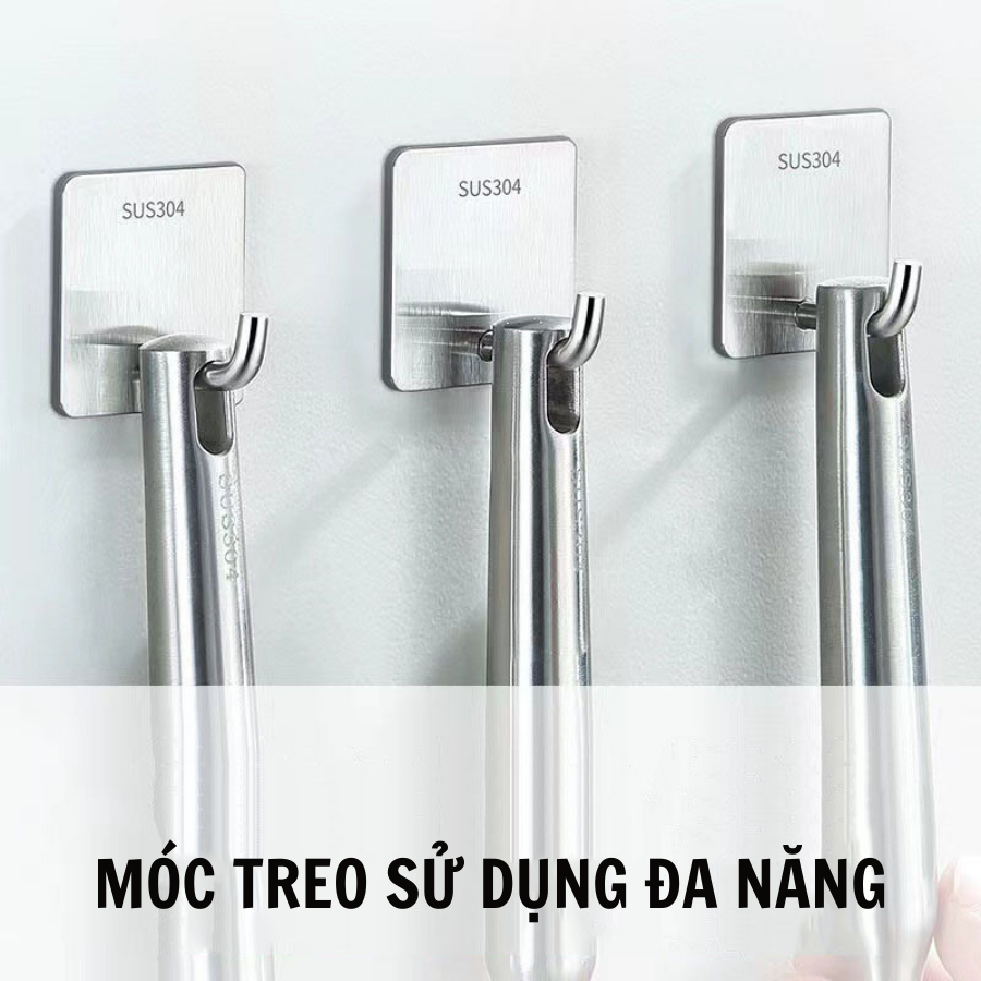 Móc Treo Inox 304 Dán Tường Siêu Dính Chịu Lực Treo Đồ A2131