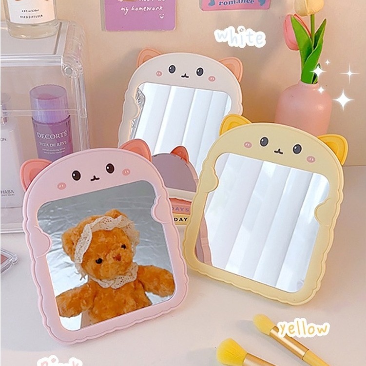 Gương Trang Điểm Để Bàn Hình Gấu Dễ Thương, Gương Soi Gia Đình Xinh Đẹp A2831