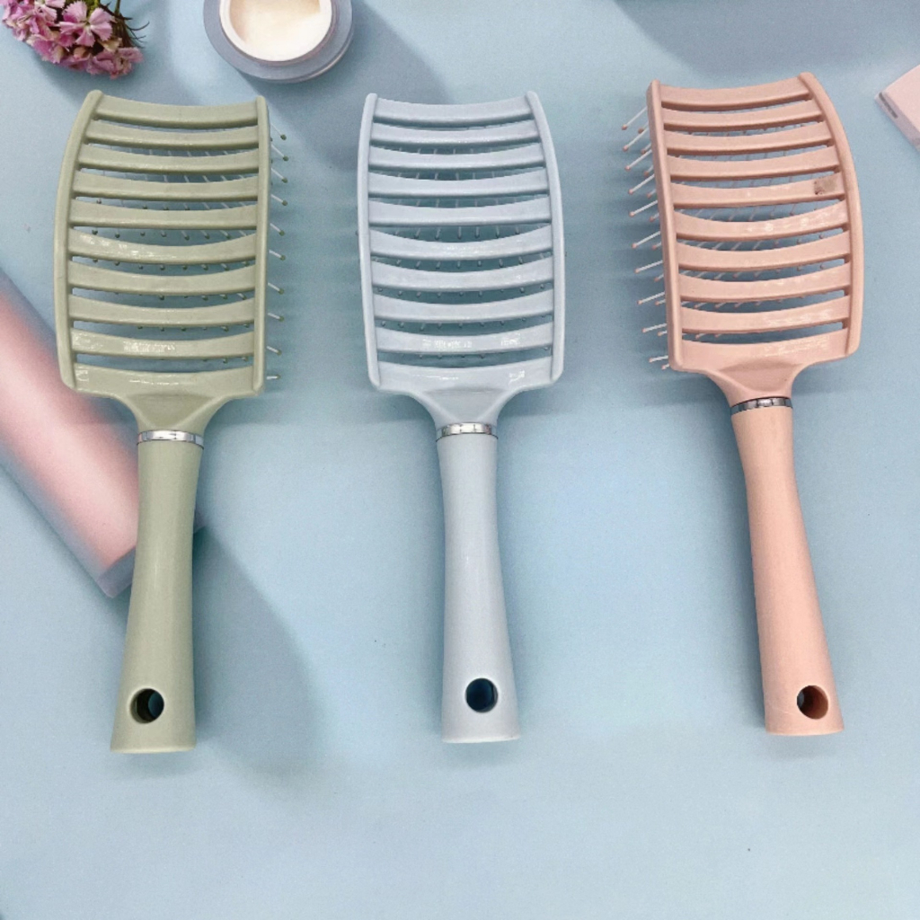 Lược Bán Nguyệt Tạo Kiểu Tóc Chải Bồng Xoăn Tóc đệm khí Massage Da đầu A2223