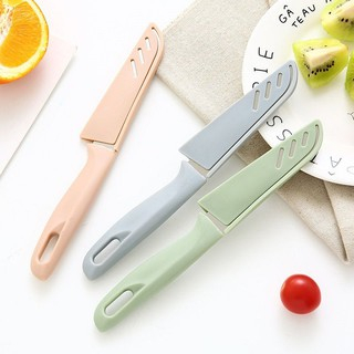 Dao Gọt Trái Cây Có Nắp Đậy An Toàn Sắc Bén Chất Liệu inox Tiện Lợi Mang Theo Du Lịch Dã Ngoại A2314