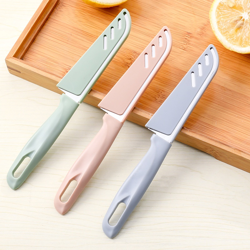 Dao Gọt Trái Cây Có Nắp Đậy An Toàn Sắc Bén Chất Liệu inox Tiện Lợi Mang Theo Du Lịch Dã Ngoại A2314