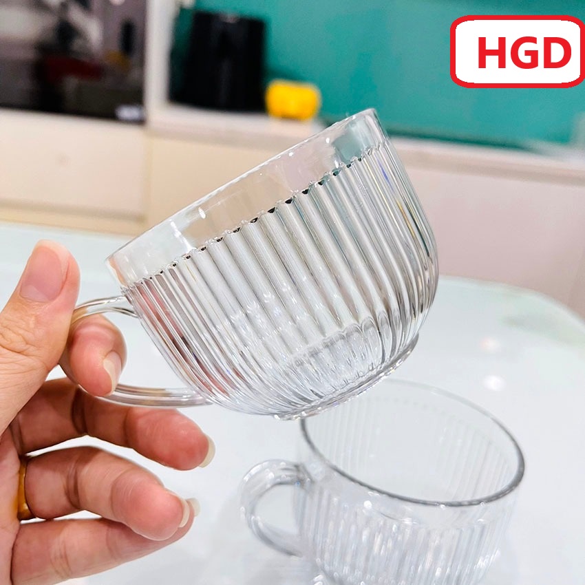Cốc Nhựa Bầu Tăm Có Quai Cầm Hokori 400ml (6391) A1454