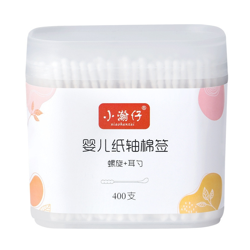 Hộp 200 Tăm Bông Ngoáy Tai 2 Đầu Vệ Sinh Tai - Đầu Nhỏ A4122