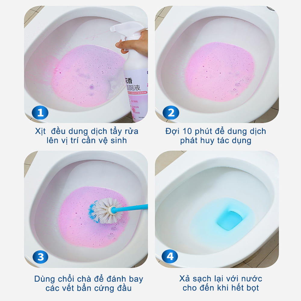 Chai Xịt Tẩy Vệ Sinh Toilet Dạng Bọt Hương Hoa Anh Đào K004