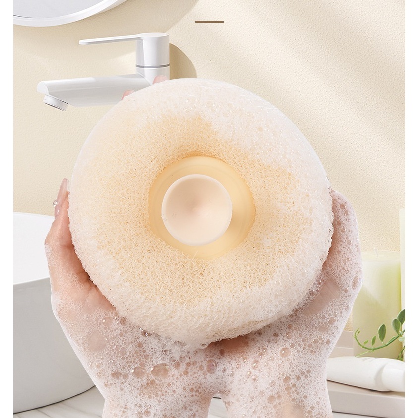 Bông Tắm Tẩy Tế Bào Chết Massage Cơ Thể Khi Tắm, Bông Tắm Tạo Bọt Dạng Sơ Mướp A2321