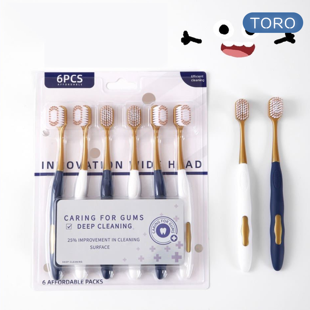 Combo 6 Bàn Chải Đánh Răng Nội Địa Trung Lông Mềm Cao Cấp A2554