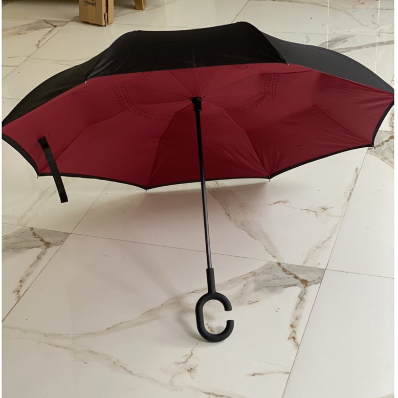 Ô Dù Gấp Ngược Đi Ô Tô Kiểu Nhật Che Nắng Mưa 2 Lớp 110CM A0152