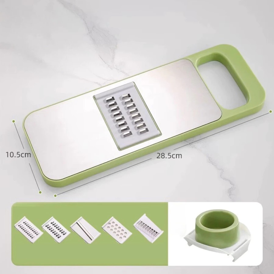 Bộ Nạo Rau Củ Quả 5 Lưỡi Dao Cao Cấp inox 304 Không Gỉ Bào Rau Củ Quả, Thái Lát, Bào Sợi A4861