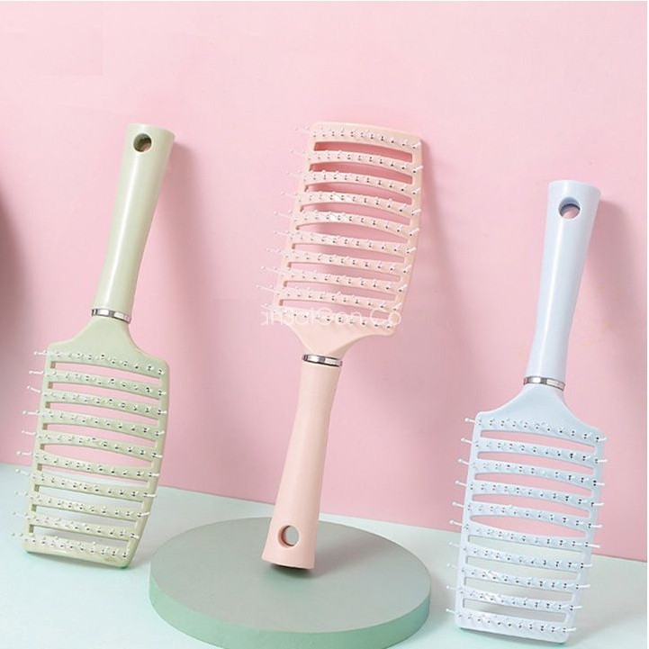 Lược Bán Nguyệt Tạo Kiểu Tóc Chải Bồng Xoăn Tóc đệm khí Massage Da đầu A2223