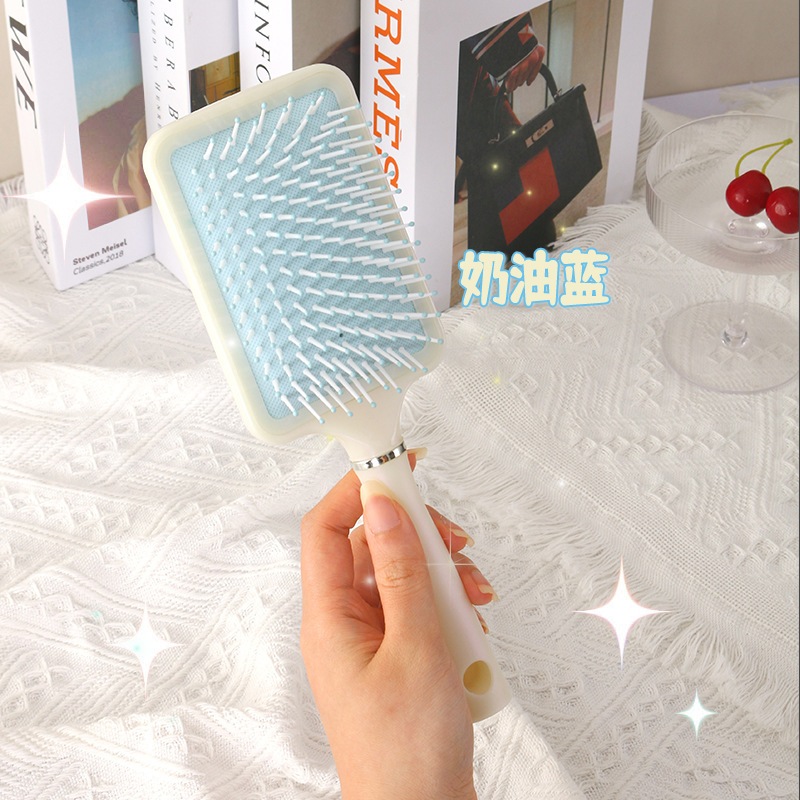 Lược Chải Tóc Massage Gỡ Rối Có Đệm Khí Màu Sắc Ánh Nhũ Lấp Lánh Siêu Đẹp A4832