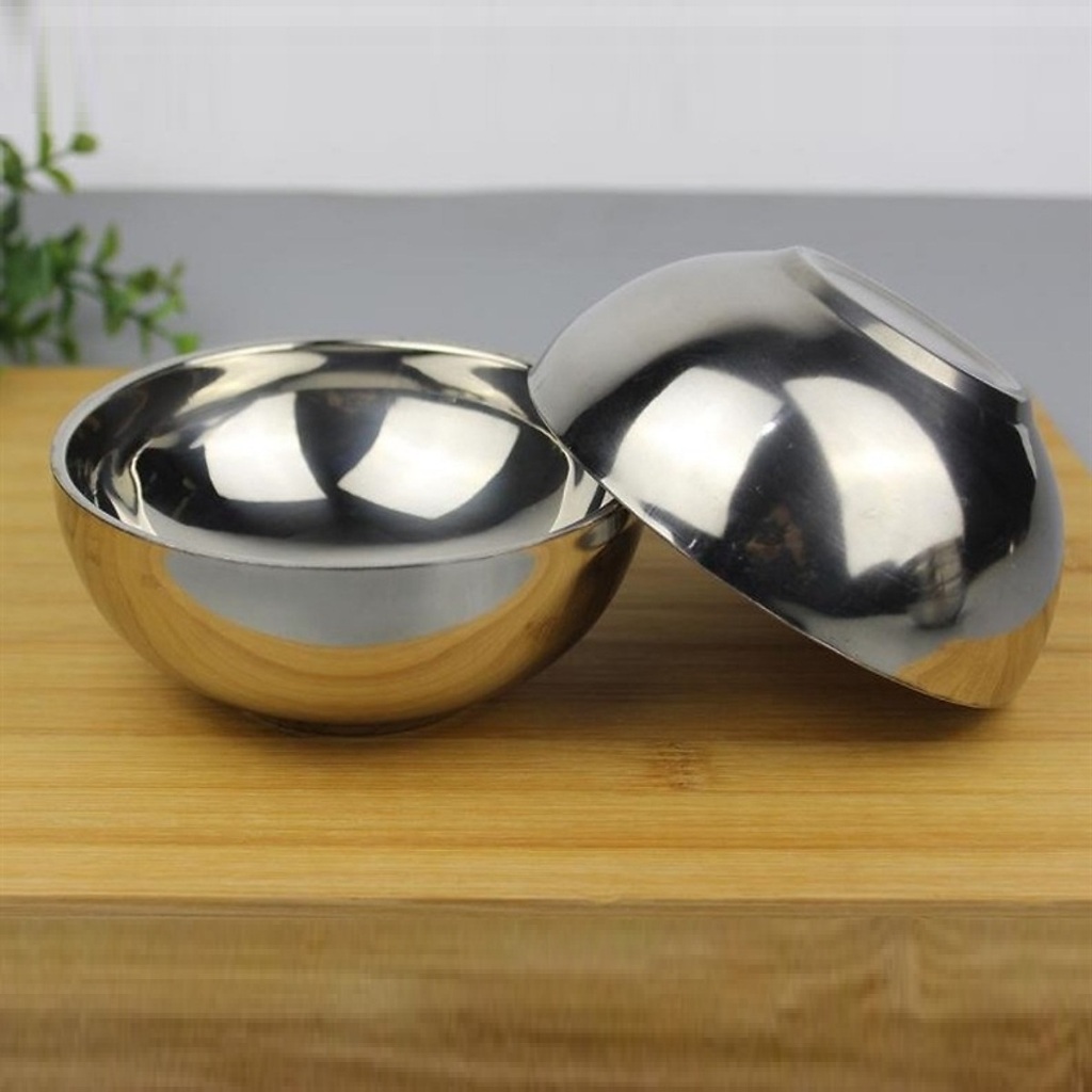 Bát Inox 2 Lớp Cách Nhiệt Chống Nóng, Bát ăn Cơm cho Trẻ em không lo ...