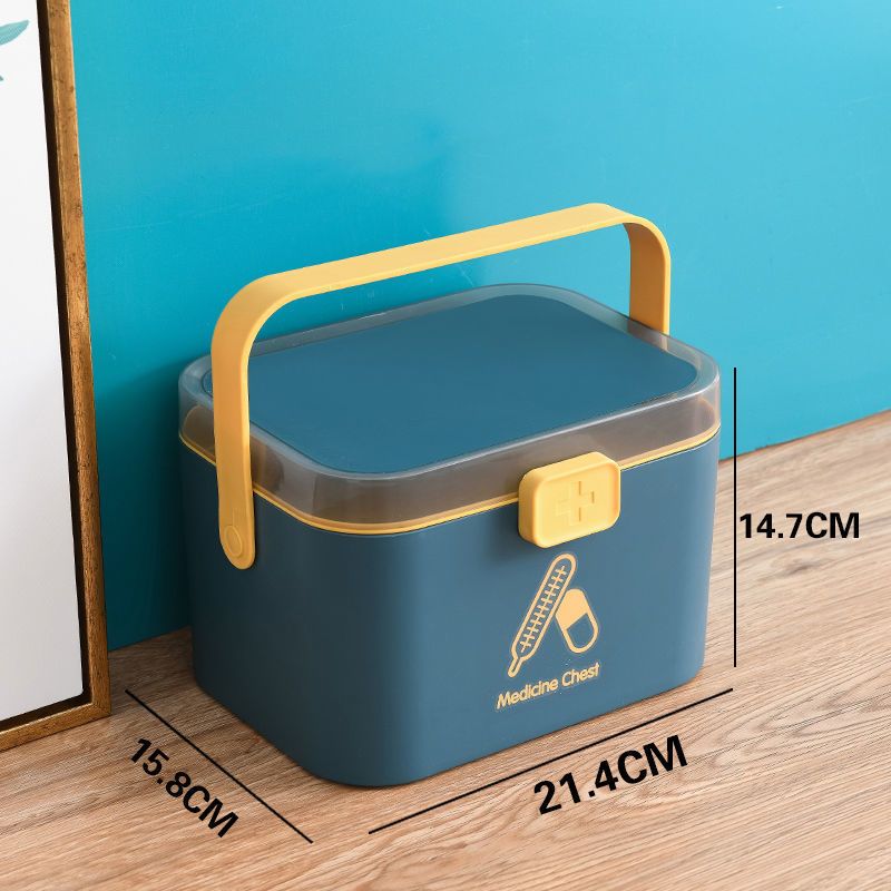 Hộp Đựng Thuốc 2 Tầng Đồ Dùng Y Tế Gia Đình 2 Tầng - Hộp Đựng Đồ Dùng Gia Đình A4361