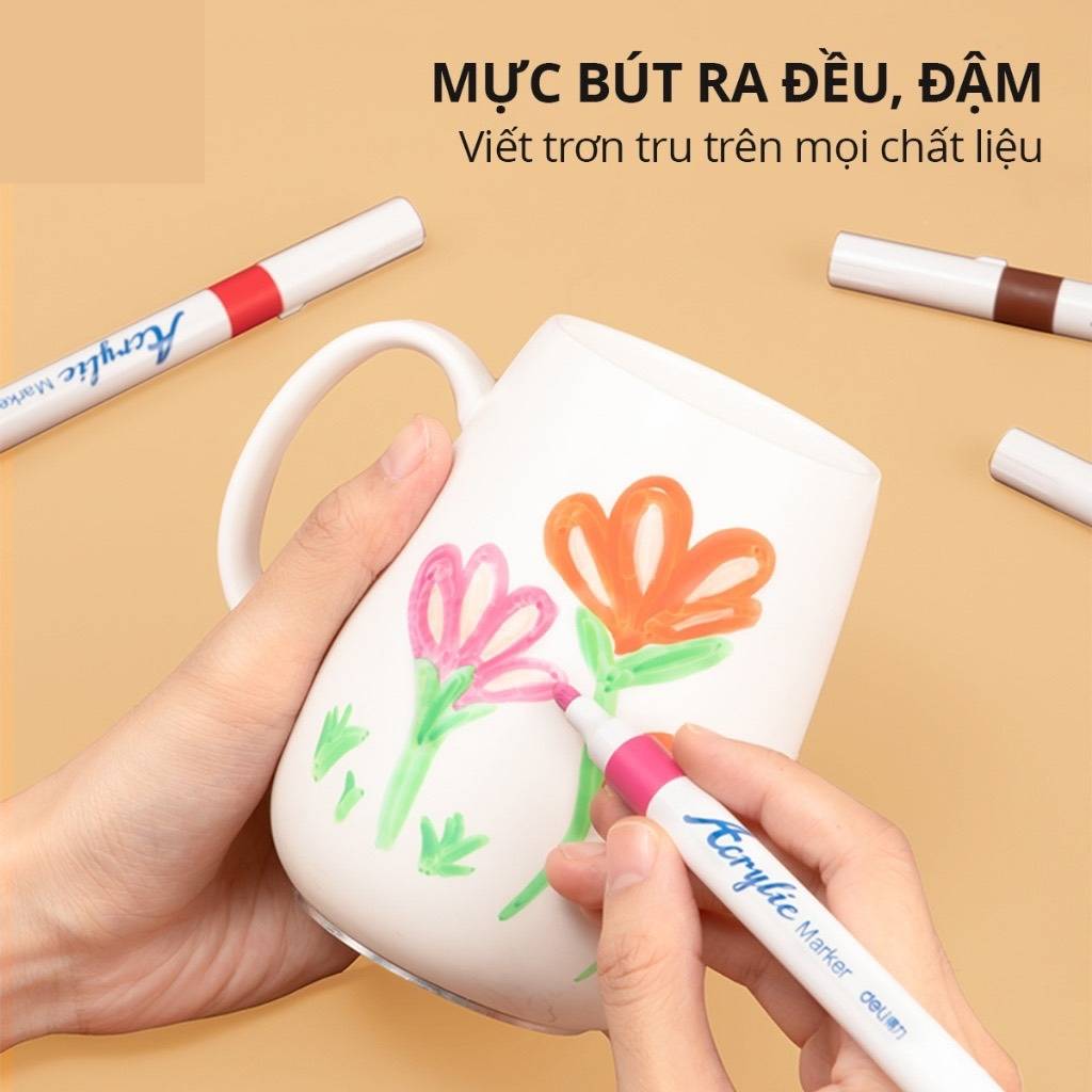 Bộ 60 Bút màu Acrylic Marker Thỏa Sức Đam Mê Vẽ Nghệ Thuật A2522