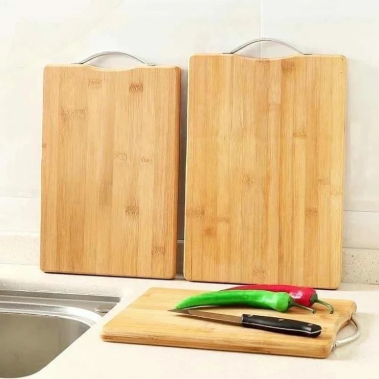 Thớt Gỗ Tre Hình Chữ Nhật Bền Đẹp Gỗ Dày Kháng Khuẩn Chống Ẩm Mốc A2734