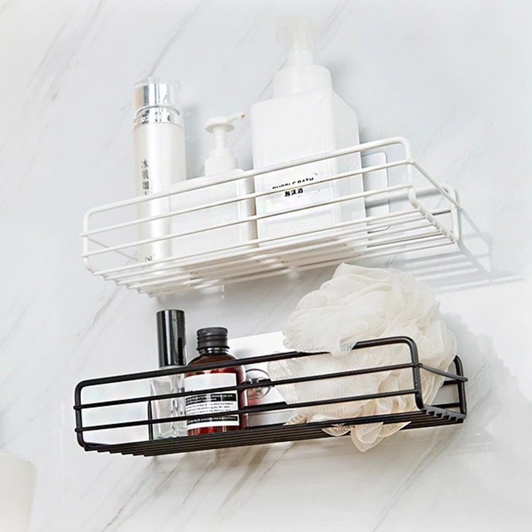 Kệ Nhà Tắm Dán Tường Bằng Kim Loại, Kệ Gia Vị Nhà Bếp Đựng Đồ Trang Trí Decor Phòng Khách A2751