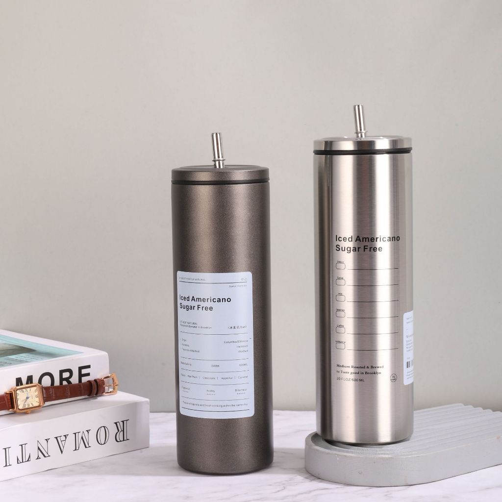 Ly giữ nhiệt Americano 600ML Bình giữ nhiệt cao cấp inox 304 A2733