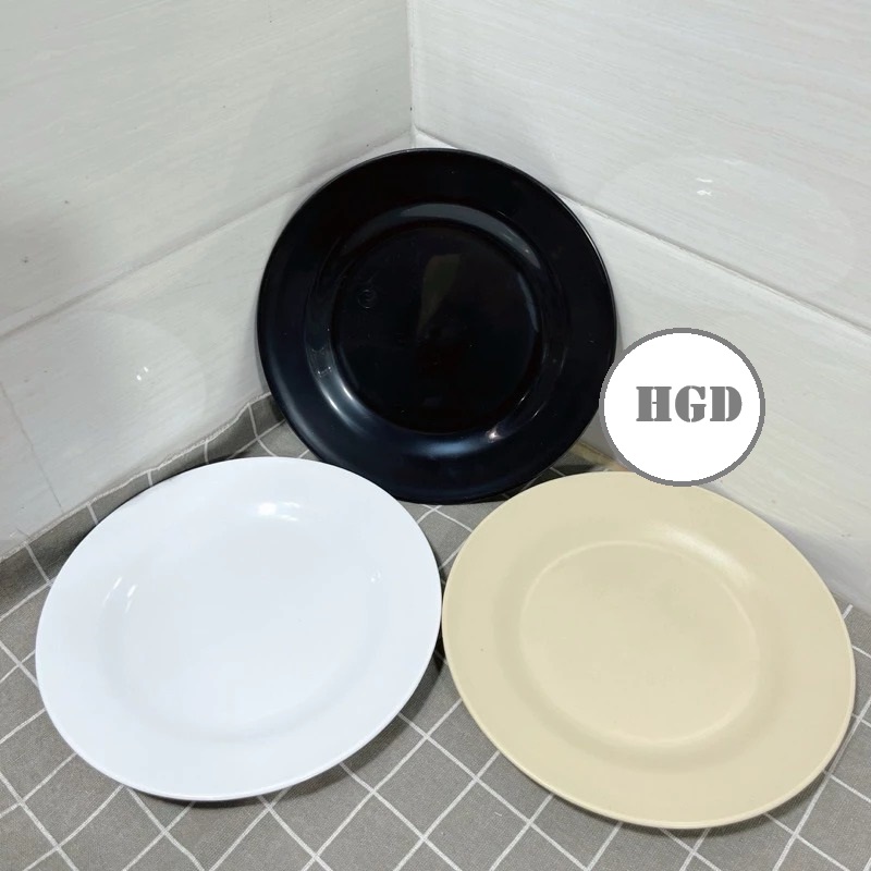 Đĩa Nhựa Tròn Việt Nhật Lòng Nông Cao Cấp Đựng Thức An (1208-4) A2942
