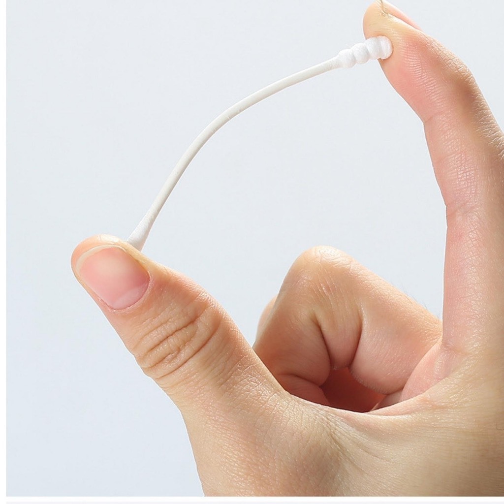 Hộp 200 Tăm Bông Ngoáy Tai 2 Đầu Vệ Sinh Tai - Đầu Nhỏ A4122