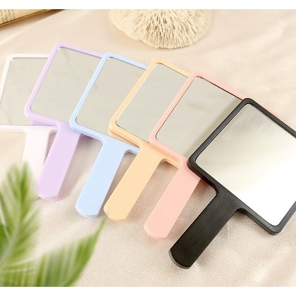 Gương Trang Điểm Cầm Tay Mini Nhỏ Gọn Bỏ Túi tiện lợi màu trơn mang du lịch A4821