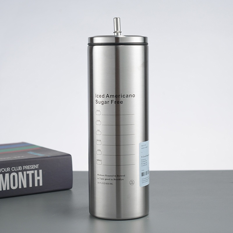 Ly giữ nhiệt Americano 600ML Bình giữ nhiệt cao cấp inox 304 A2733