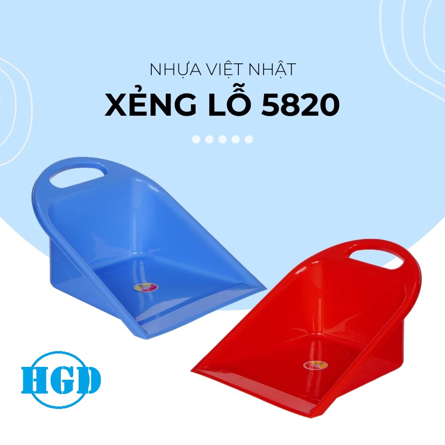 Dụng Cụ Hót Rác Nhựa Việt Nhật Plastic, Xẻng Xúc Rác, Xẻng Tầu Vệ sinh Nhà Cửa (5823) A5631