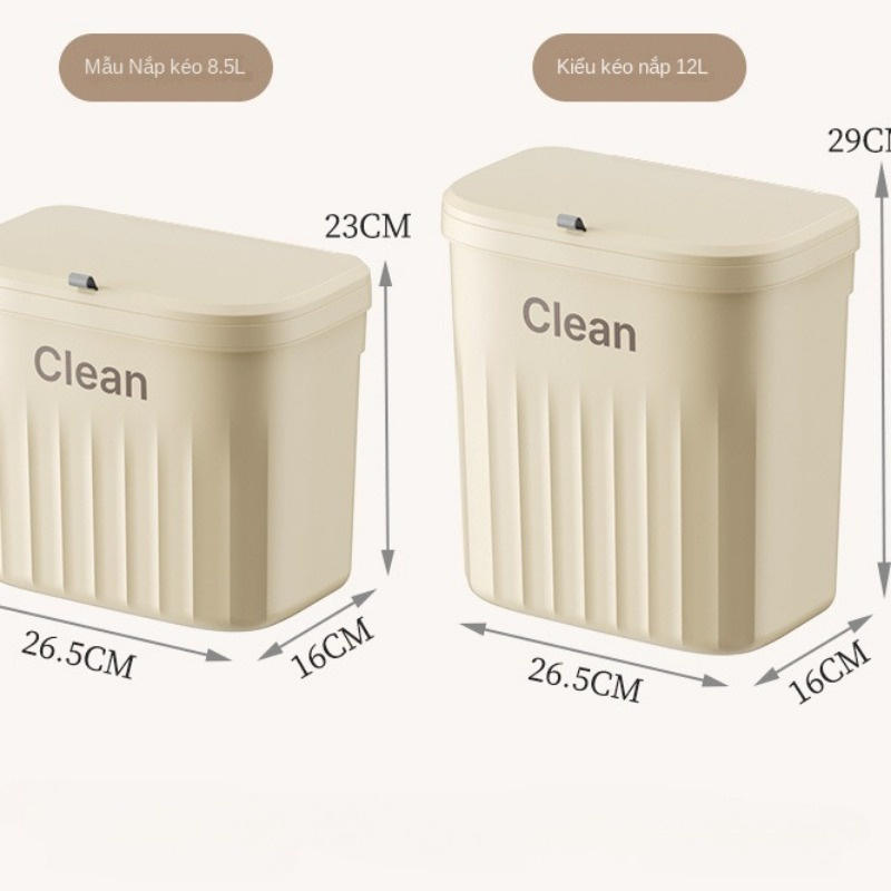 Thùng Đựng Rác Thông Minh Lắp Cánh Tủ 12L Tiện lợi Gọn Gàng A0652