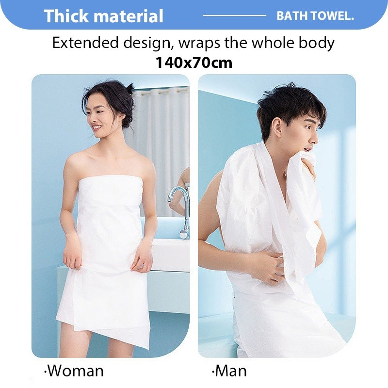 Khăn Tắm Nén Du Lịch 140 x 70CM Chất Liệu Cotton Tiện Lợi Nhỏ Gọn A2514