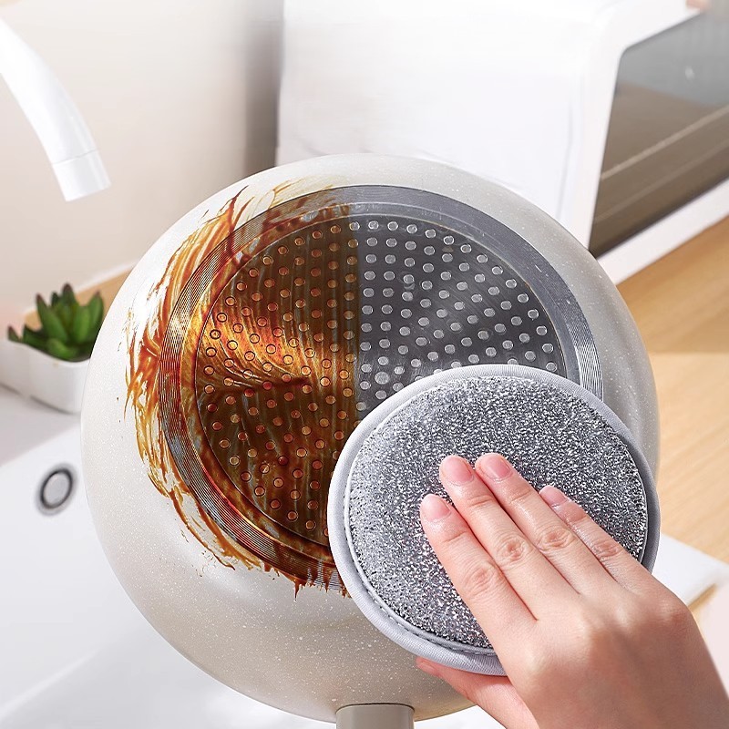 Giẻ Rửa Bát Sợi Kim Loại, Miếng Bọt Biển Cọ Rửa Xoong Nồi, Khăn Lưới Rửa Chén Dĩa A1632