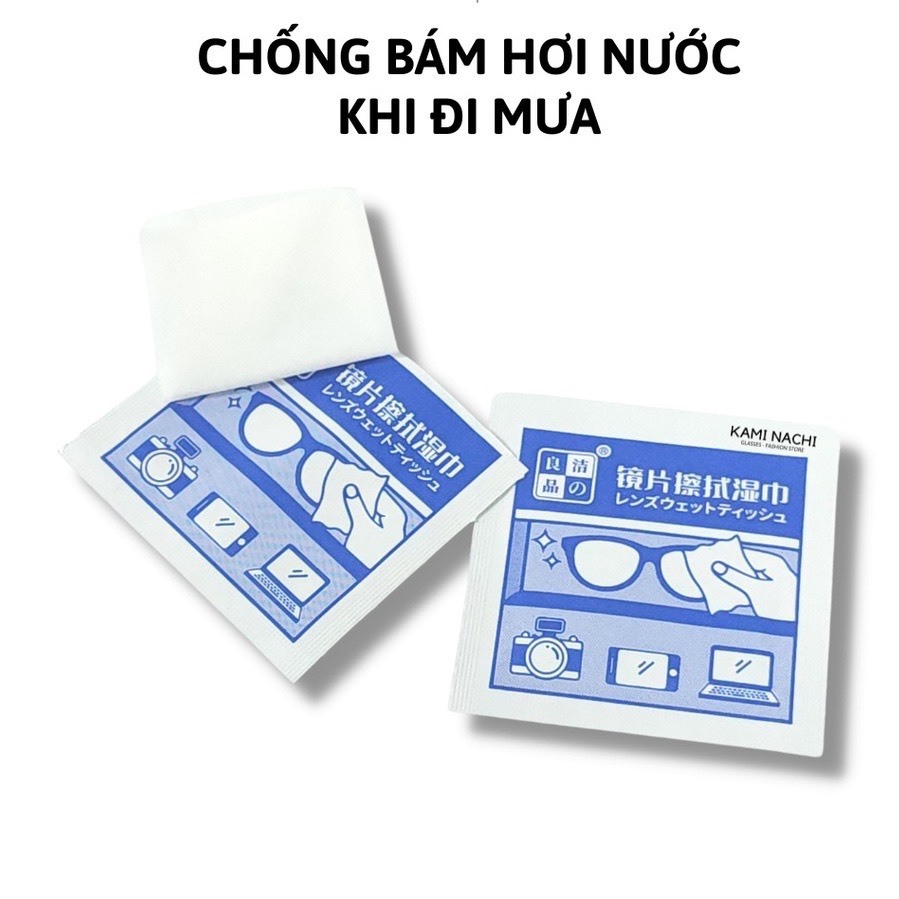 Hộp 100 Khăn Lau Kính Nano Chống Bám hơi nước Lau Kính Mắt, Vệ Sinh Camera Màn hình A2313