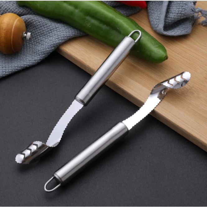 Dụng cụ rút lõi hạt hủ qua hạt ớt bằng thép không gỉ, dụng cụ loại bỏ hạt ớt xanh lõi mướp đắng L0952