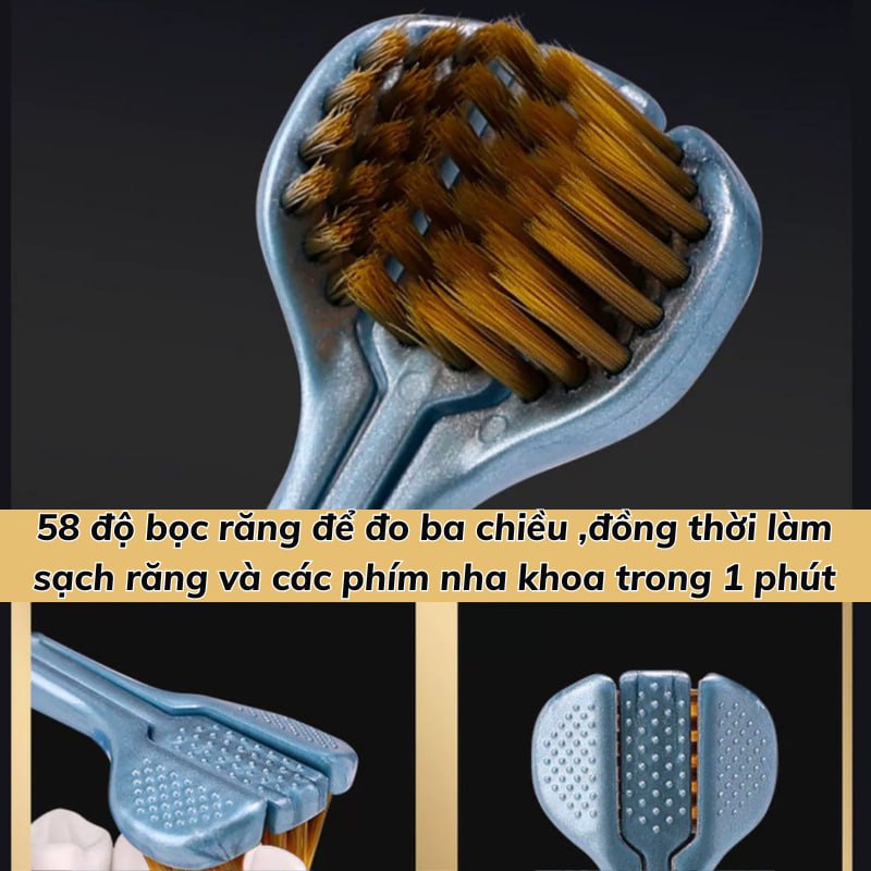 Hộp 4 Bàn Chải Đánh Răng 3 Chiều Chải 3 Mặt, Bàn Chải Lông Mềm Đánh Bay Mọi Mảng Bám A5061
