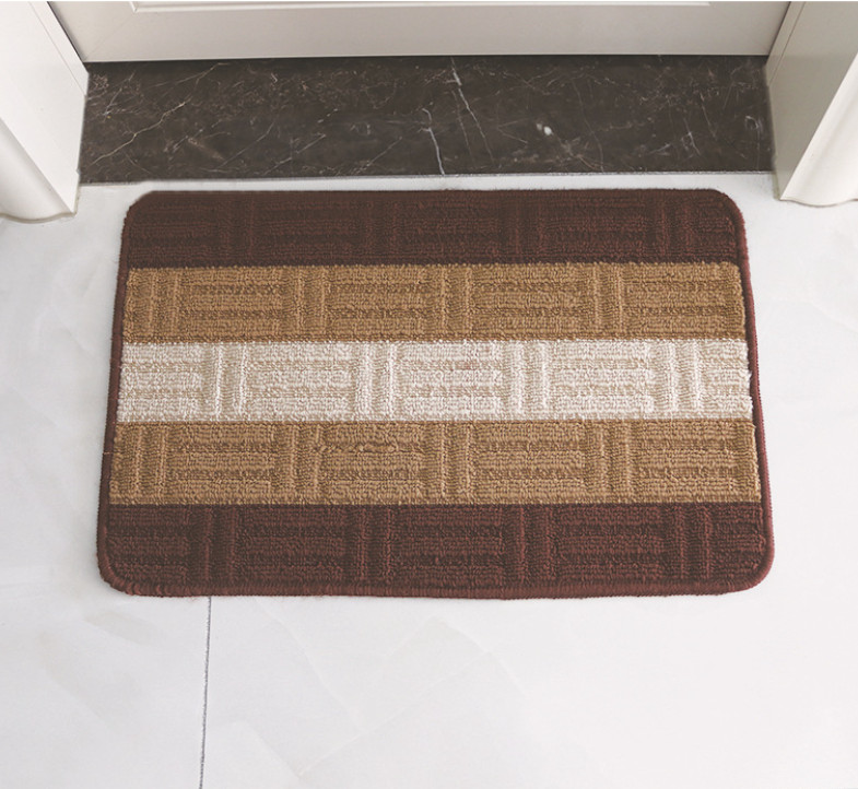 Thảm Lau Chân Kẻ Sọc Siêu Thấm Nước Chống Trượt 40x60CM A1771