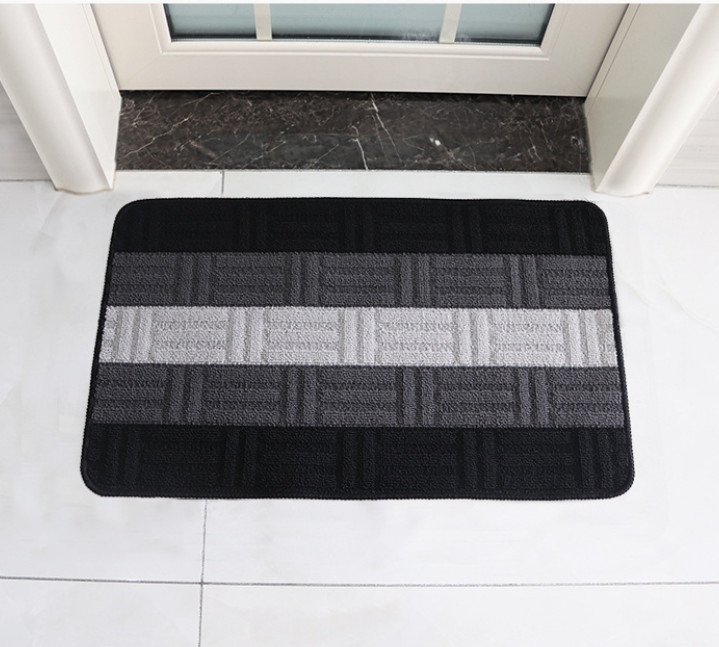 Thảm Lau Chân Kẻ Sọc Siêu Thấm Nước Chống Trượt 40x60CM A1771