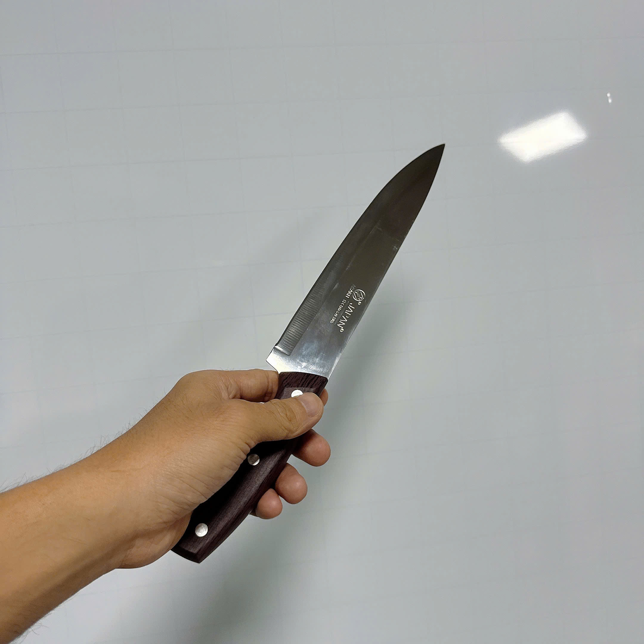 Dao Dài Nhọn Làm Bếp Cán Gỗ ASAKH 231 Thái Thịt Gọt Rau Củ Trái Cây Nhà Bếp A1422