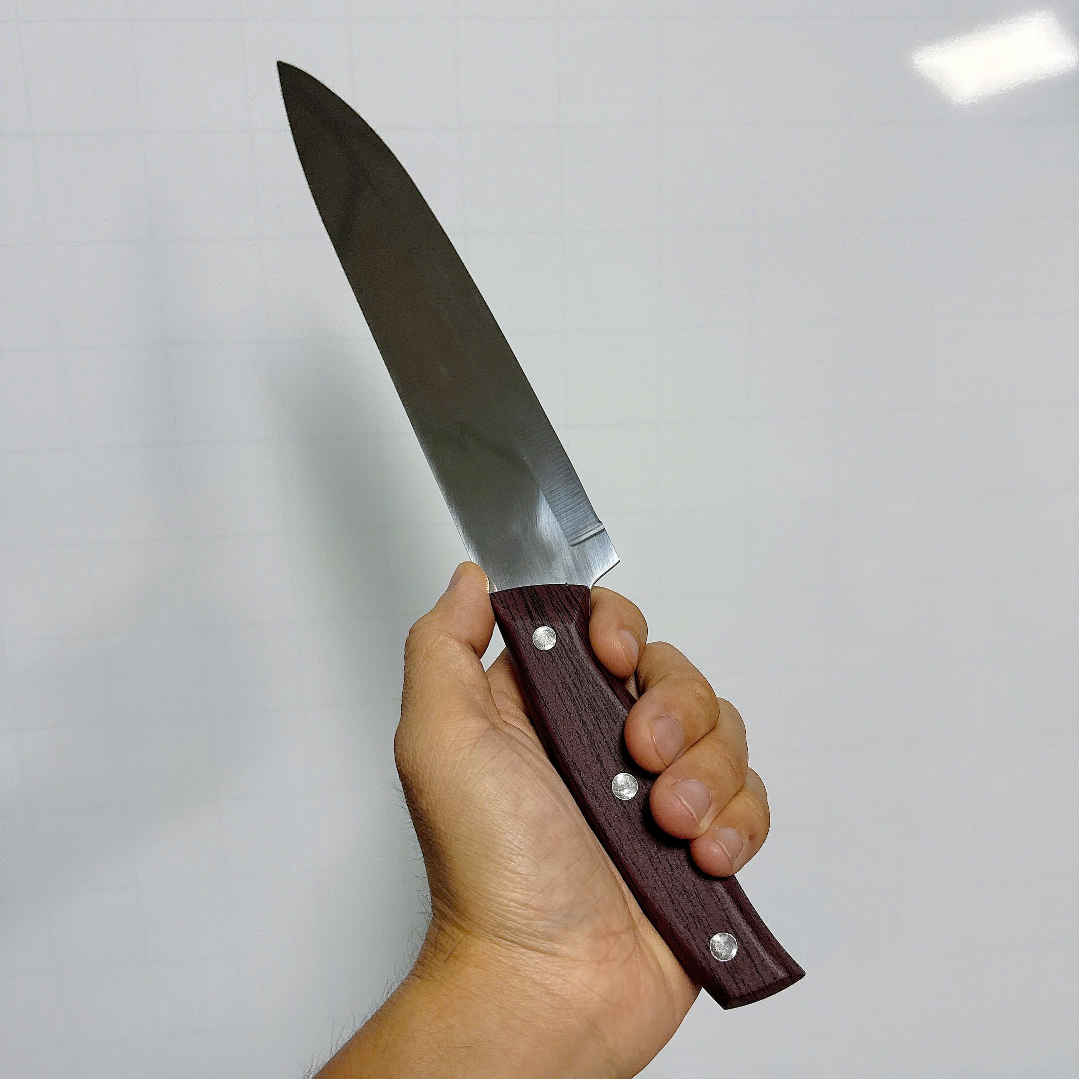 Dao Dài Nhọn Làm Bếp Cán Gỗ ASAKH 231 Thái Thịt Gọt Rau Củ Trái Cây Nhà Bếp A1422