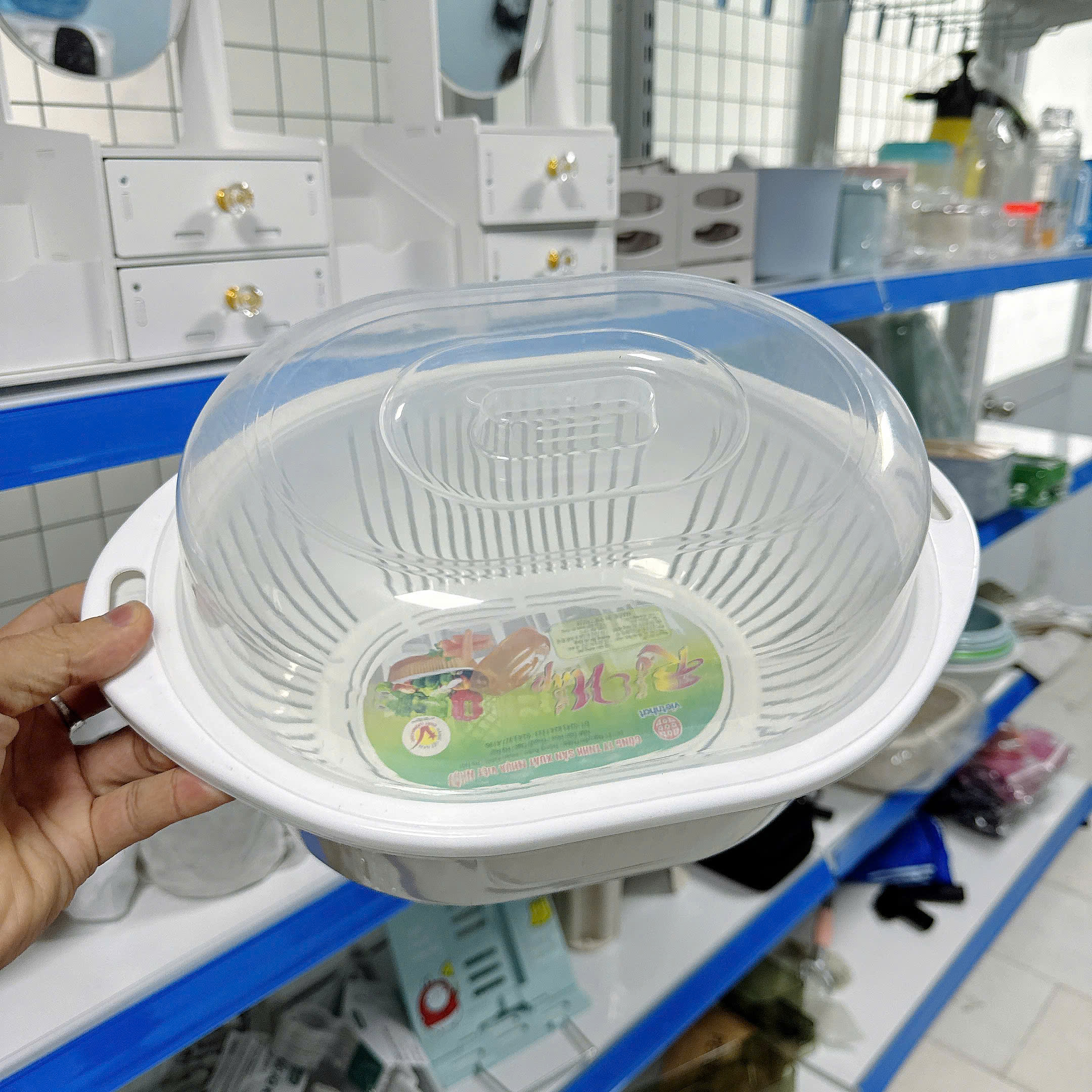 Bộ Chậu Rổ Có Nắp Việt Nhật Rửa Rau Củ Đựng Trái Cây Cao Cấp (3272) A2843