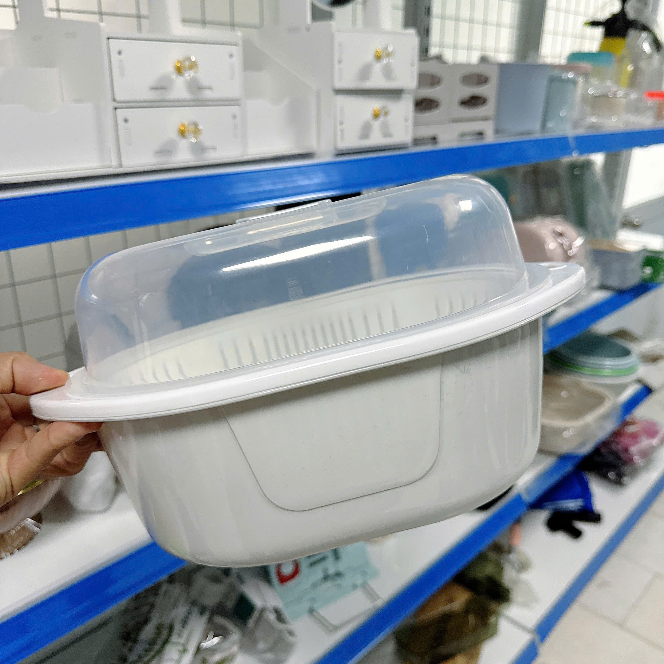 Bộ Chậu Rổ Có Nắp Việt Nhật Rửa Rau Củ Đựng Trái Cây Cao Cấp (3272) A2843